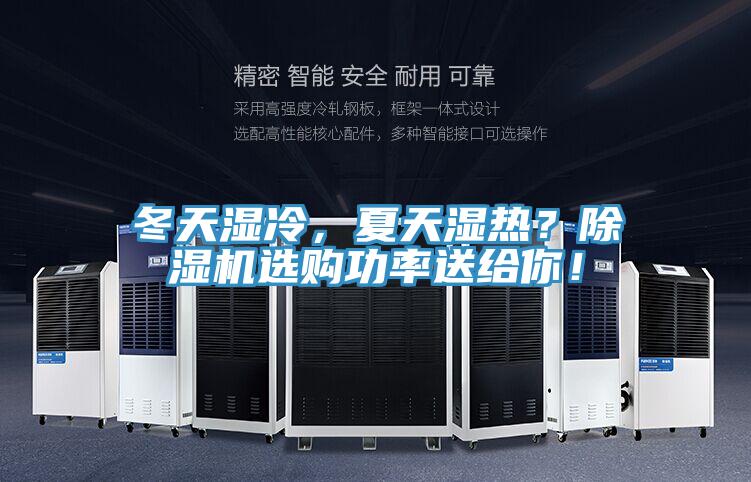 冬天濕冷，夏天濕熱？除濕機選購功率送給你！