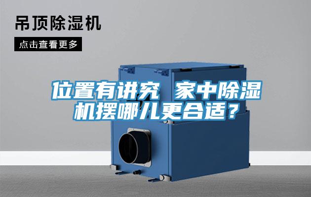 位置有講究 家中除濕機(jī)擺哪兒更合適?
