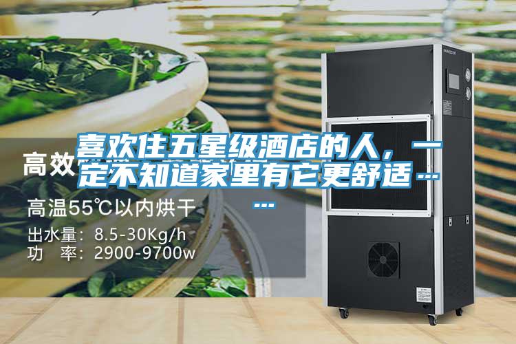 喜歡住五星級酒店的人，一定不知道家里有它更舒適……