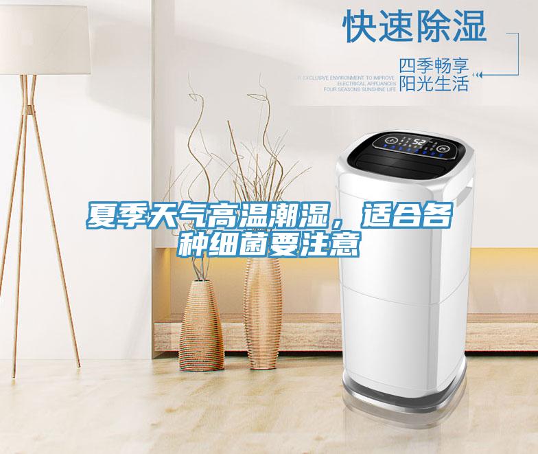 夏季天氣高溫潮濕，適合各種細菌要注意