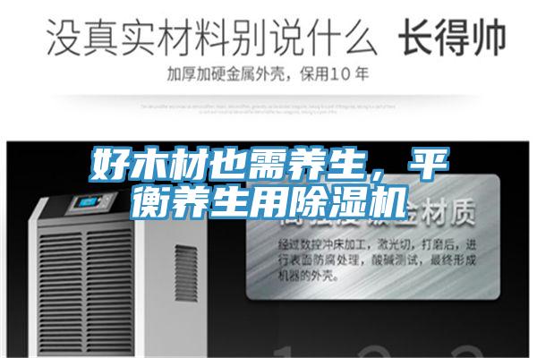 好木材也需養生，平衡養生用除濕機