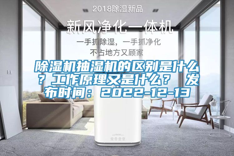 除濕機抽濕機的區別是什么?工作原理又是什么? 發布時間:2022-12-13
