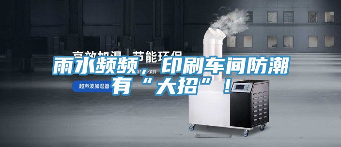 雨水頻頻，印刷車間防潮有“大招”！