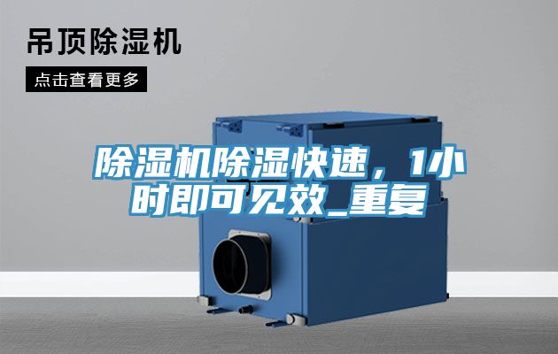 除濕機除濕快速,1小時即可見效_重復